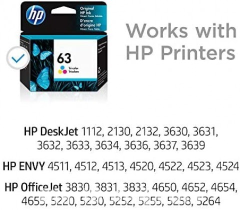 HP 63 Original Ink Black Cartridge